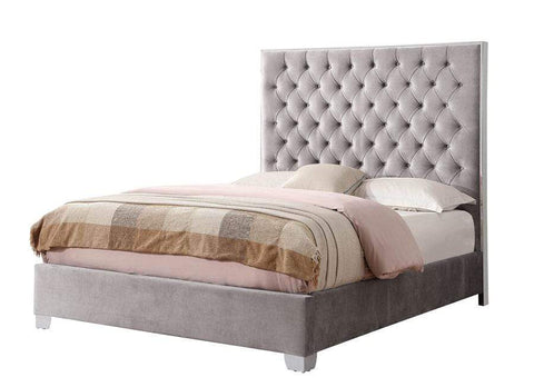 LACEY KING BED -GREY