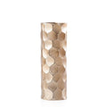vendor-unknown Home Accents Linus Chiseled Brushed Cylinder Vase Medium gold (5349674156185)