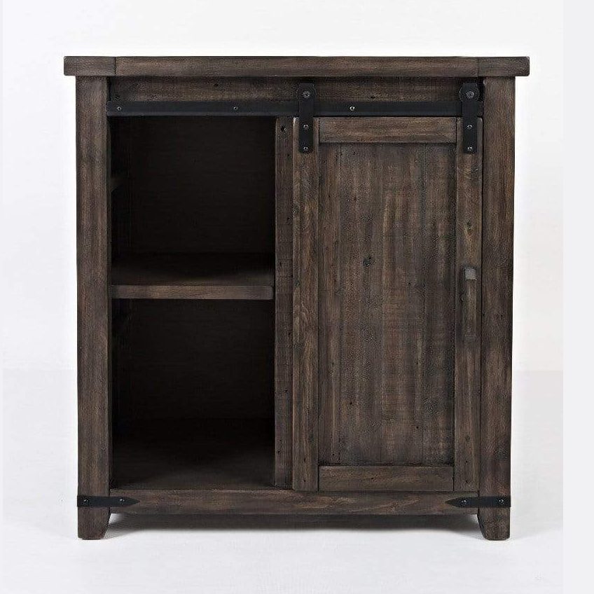 vendor-unknown Home Accents Madison County 32''  Barn Door Accent Cabinet - Vintage Brown (5349685821593)