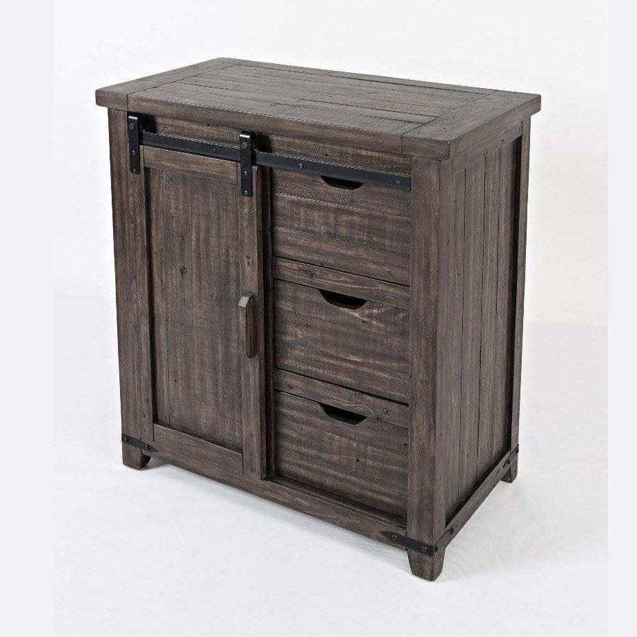 vendor-unknown Home Accents Madison County 32''  Barn Door Accent Cabinet - Vintage Brown (5349685821593)