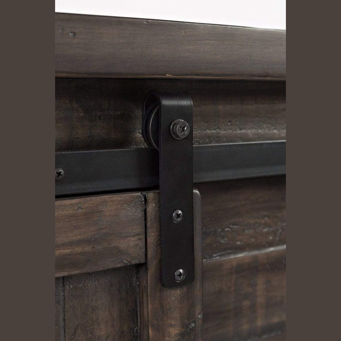 vendor-unknown Home Accents Madison County 32''  Barn Door Accent Cabinet - Vintage Brown (5349685821593)
