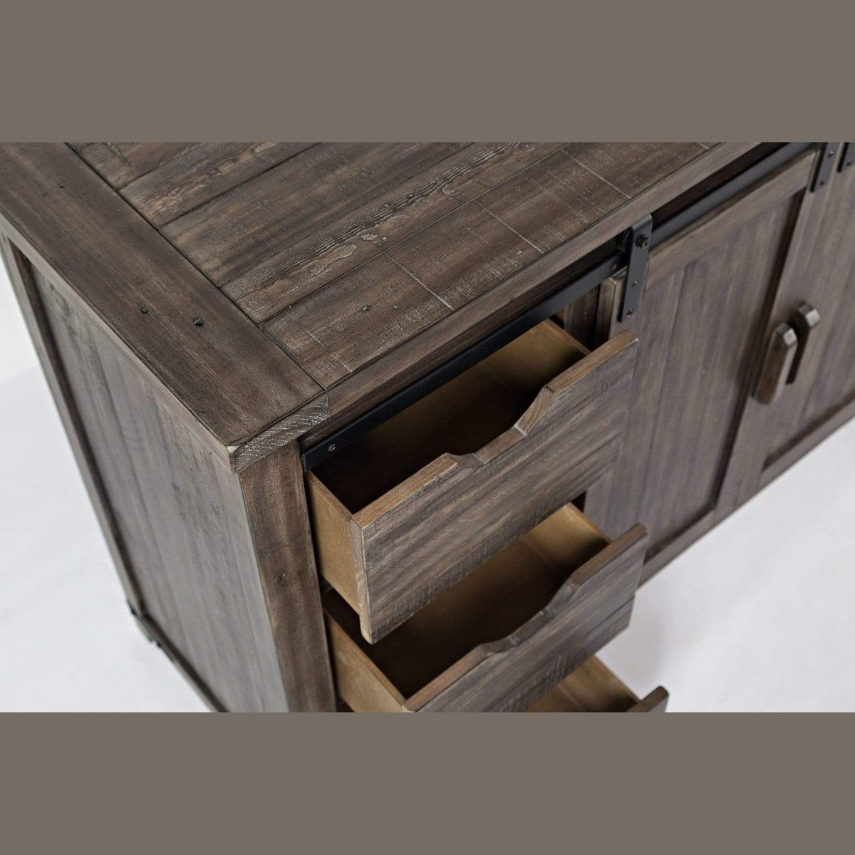 vendor-unknown Kitchen & Dining Madison County 60'' Barn Door server Brown (5349686608025)