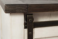 vendor-unknown Living Room Madison County Barn Door Cocktail Table Vintage White 1706-5 (5349992464537)