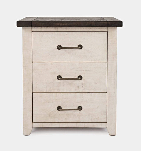 vendor-unknown Bed Room Madison County Power Nightstand - Vintage White (5349865947289)