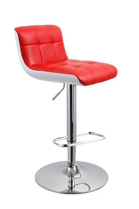 vendor-unknown Kitchen & Dining Maestro Gas-lift Barstool - Red (5349999640729)