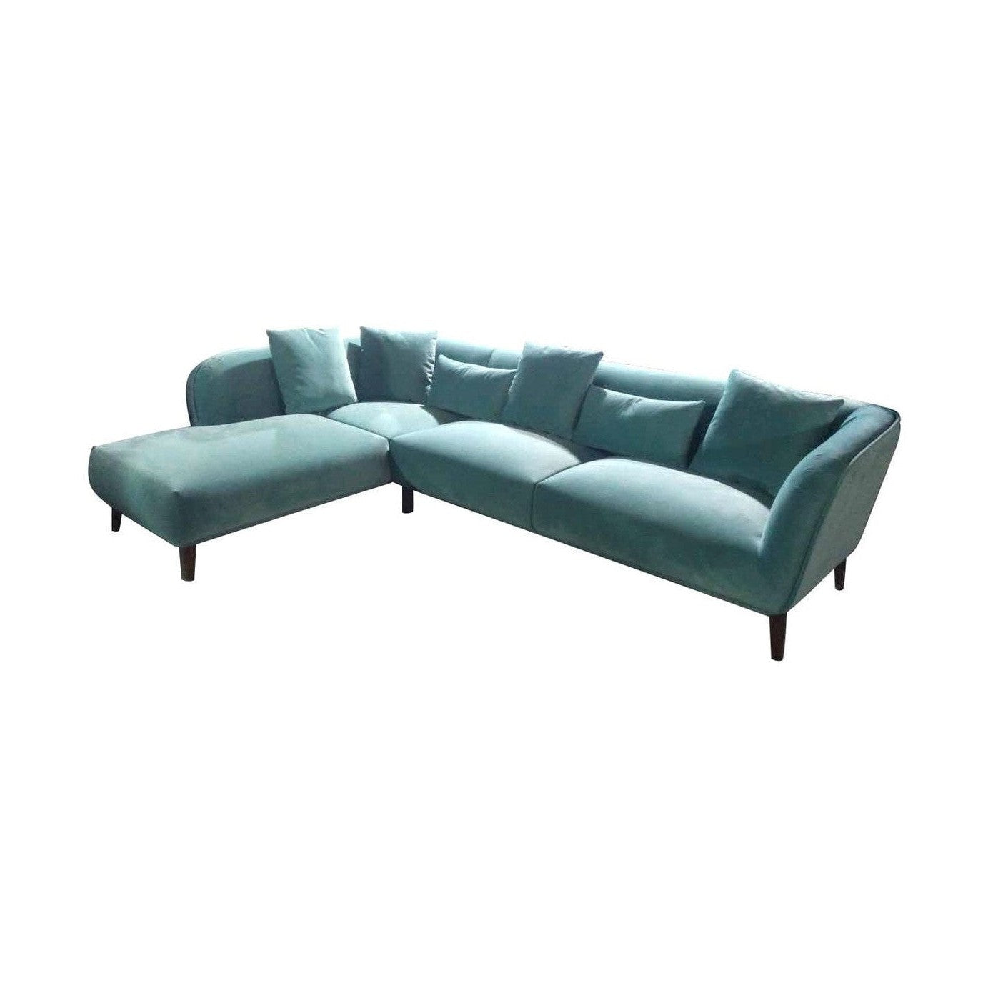 Maja Velvet Sectional - Teal