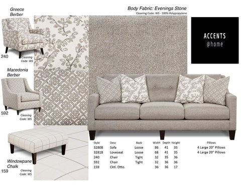 vendor-unknown Living Room Manhattan Fabric Square  Ottoman (5349469388953)