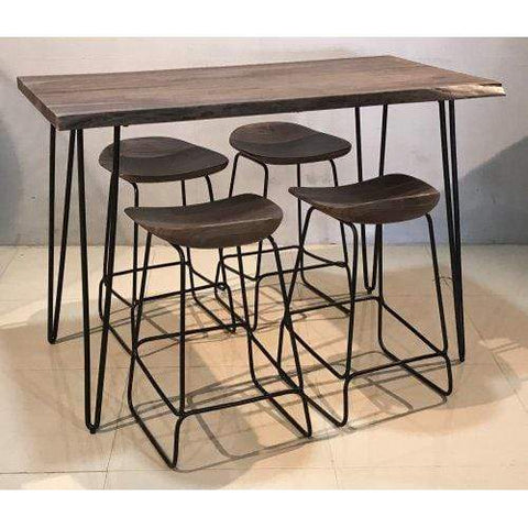 Nature's edge 52" Counter height table Slate Finish