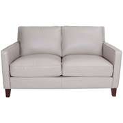 vendor-unknown Living Room New Heaven Genuine Leather Loveseat - Cream (5349871452313)