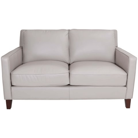 vendor-unknown Living Room New Heaven Genuine Leather Loveseat - Cream (5349871452313)