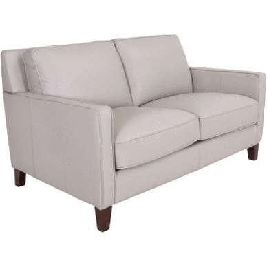 vendor-unknown Living Room New Heaven Genuine Leather Loveseat - Cream (5349871452313)