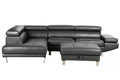 vendor-unknown Living Room Roma Leather Gel Sectional - Tanner Grey Left (5349680873625)