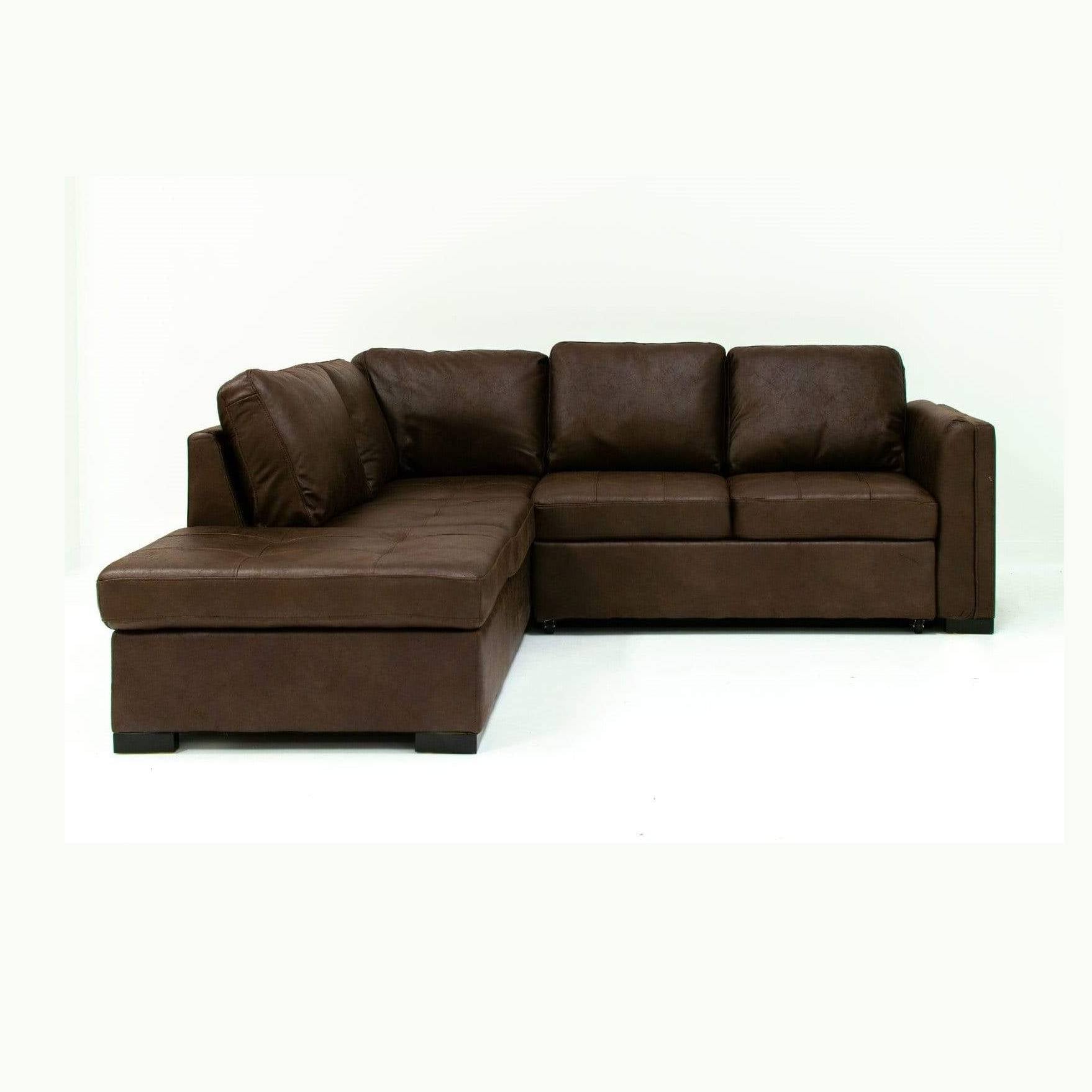 Sabrina Sectional Sleeper With Storage - Wow Mocha