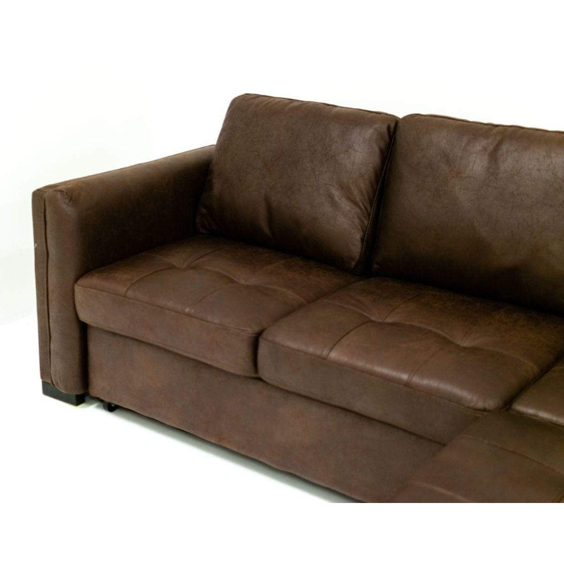 Sabrina Sectional Sleeper With Storage - Wow Mocha