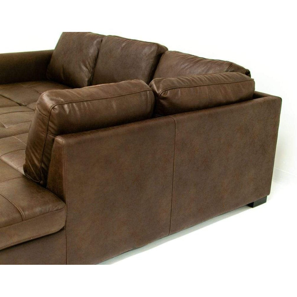 Sabrina Sectional Sleeper With Storage - Wow Mocha