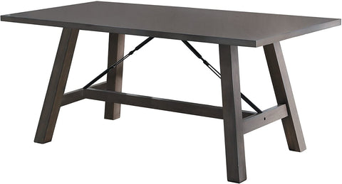 vendor-unknown Kitchen & Dining Seaford Dining Table Industrial Style, Gray