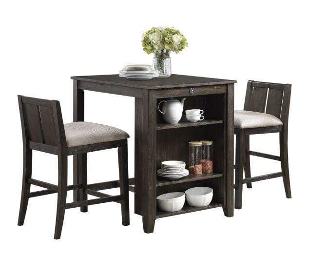 Sonoma - Brown 3-Piece Pack Counter Height Set