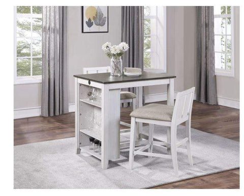 Sonoma - White 3-Piece Pack Counter Height Set