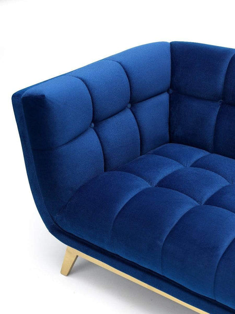 Yaletown Mid Century Sofa - Royal Blue #66