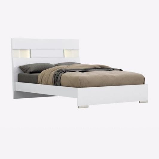 vendor-unknown Bed Room Yulie White Queen Bed